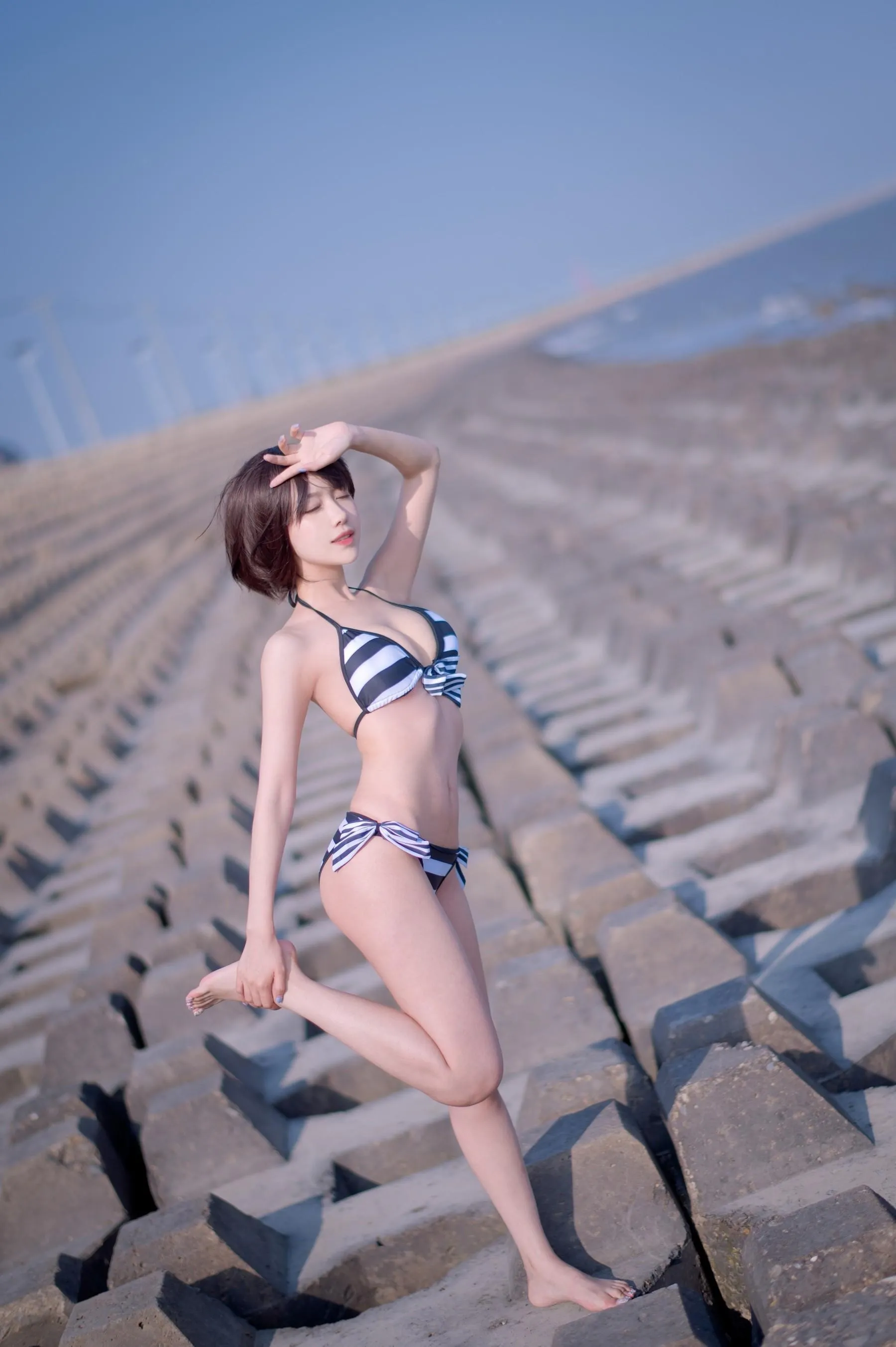 Shika小鹿鹿 – NO.95 加藤惠 泳装 [17P]插图6